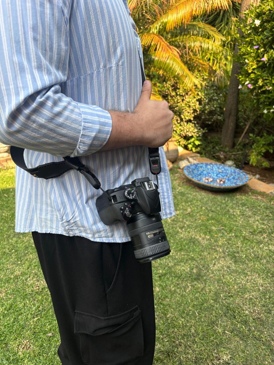 Handmade Leather Camera Wrist Strap