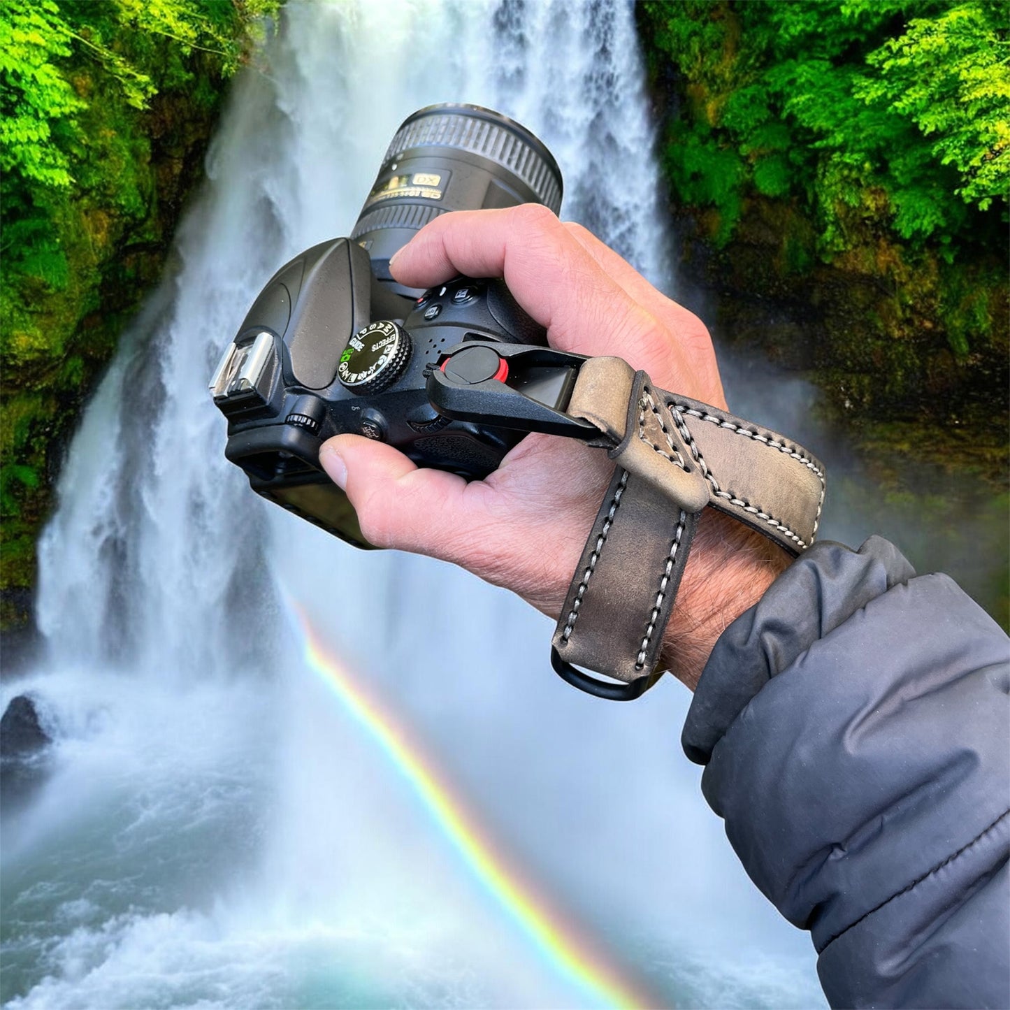 Handmade Leather Camera Wrist Strap